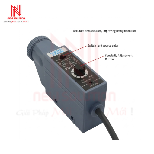 Cảm biến màu đôi OMCH KS-C2 Series NPN, 2kHz